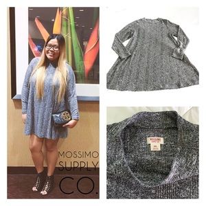 Mossimo Supply Co. Gray Longsleeve Dress XXL